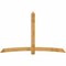Ekena Millwork Bellingham Rough Sawn Timber Gable Bracket, Western Red Cedar, 108"W x 68"H x 2"D x 6"F, 15/12 Pitch GBW108X68X0206BEL00RWR - alternate 1